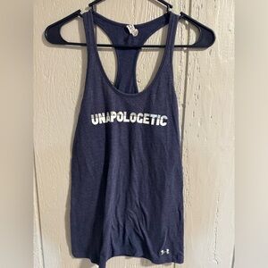 Under Armour women’s small blue razor back tank top
